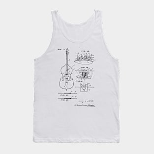 Electromagnetic Pickup for Guitar Vintage Patent Hand Drawing Tank Top